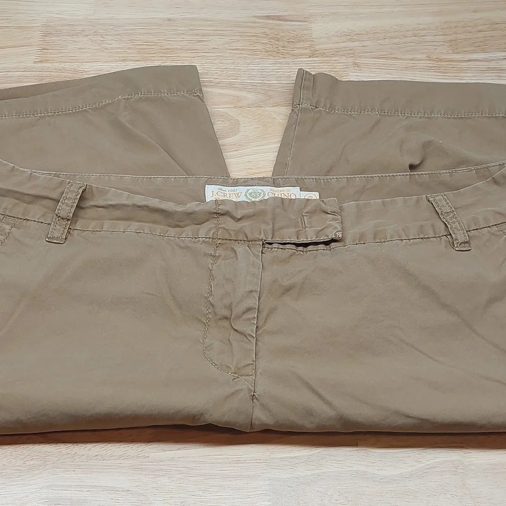 J.Crew Chino Classic Twill Broken In City fit Bermuda Shorts 10 Khaki